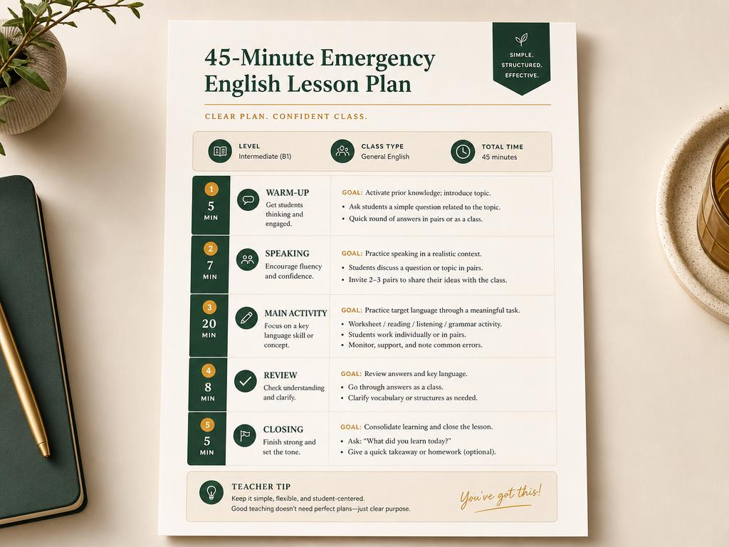 Ejemplo: Emergency Lesson