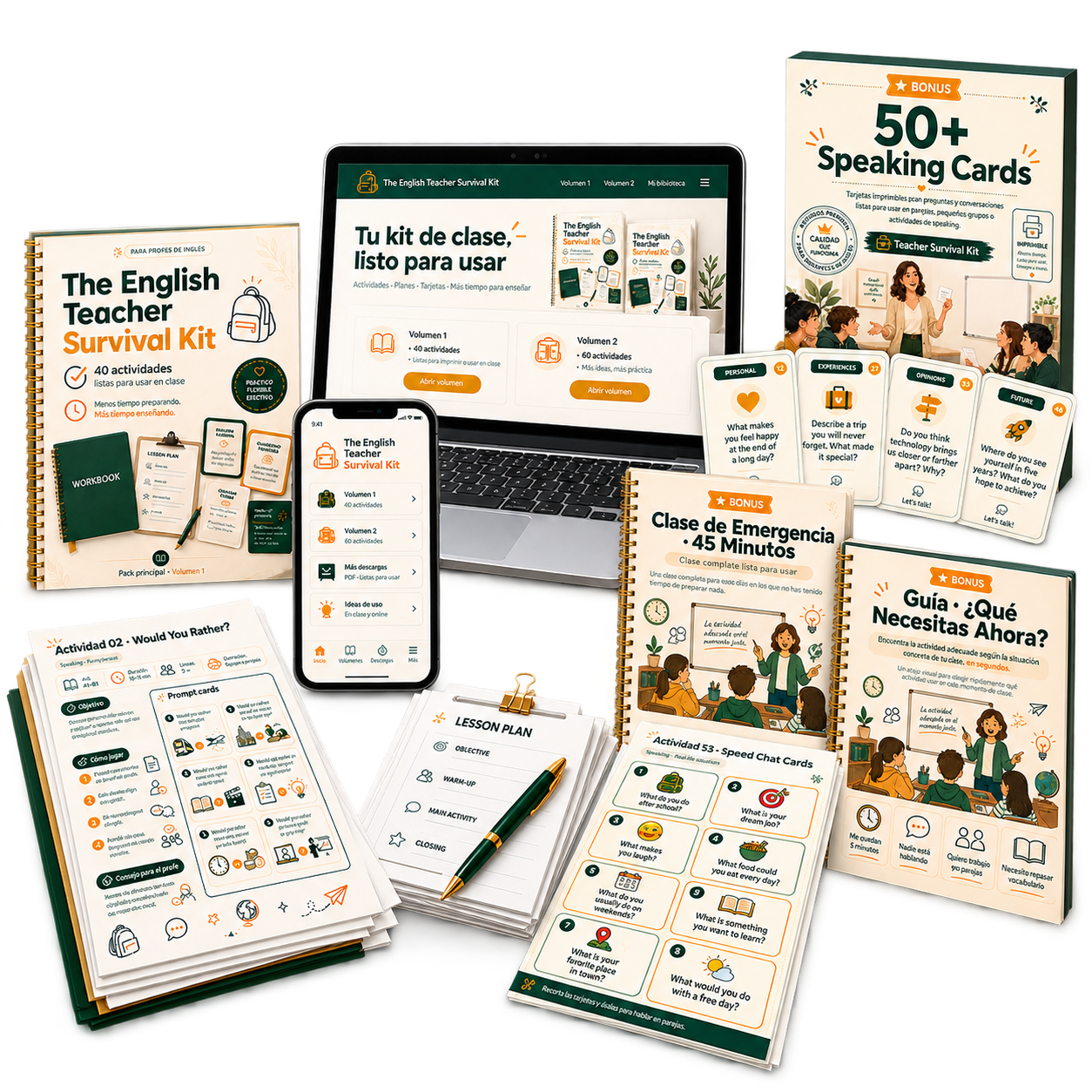 The English Teacher Survival Kit completo con bonos