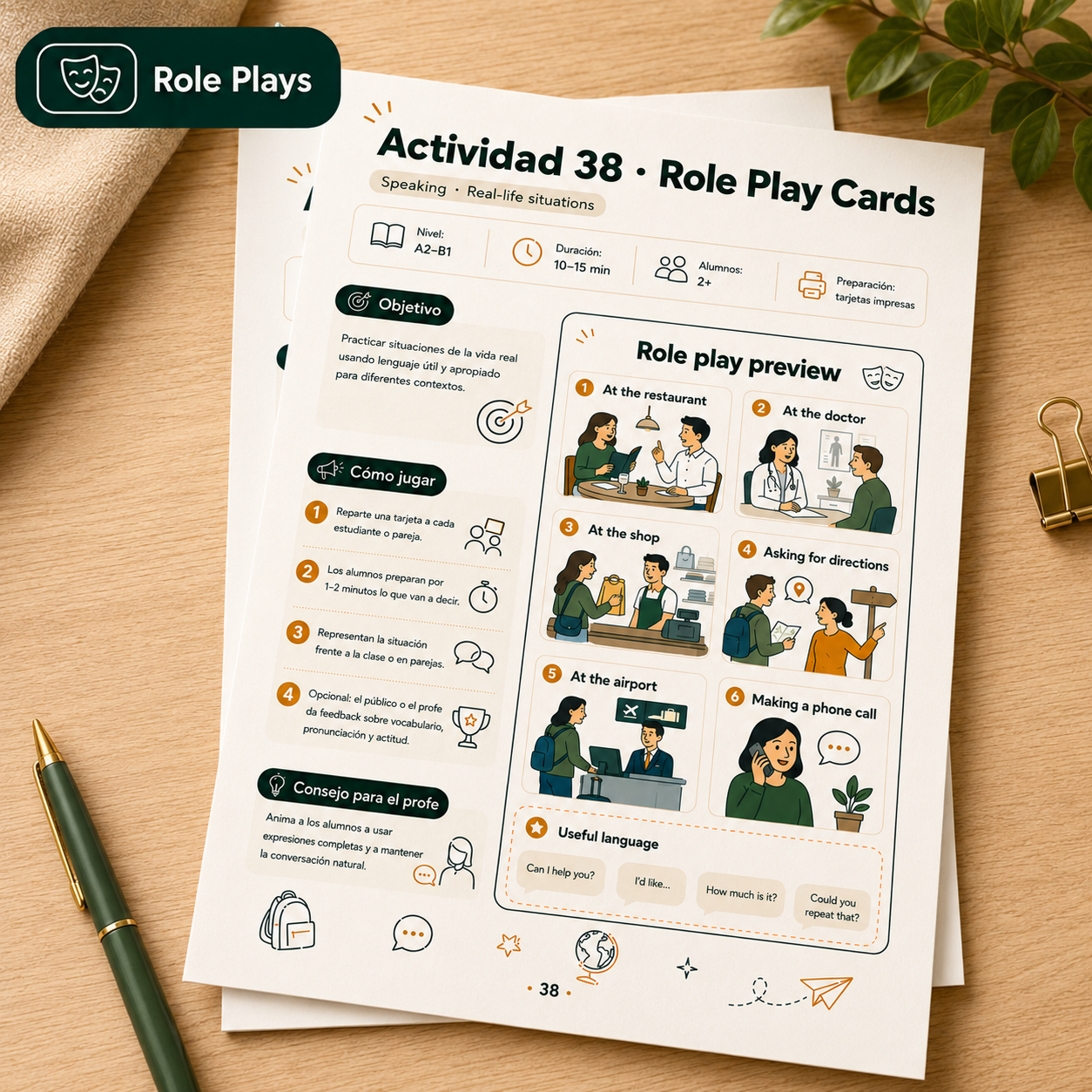 Ejemplo: Role Plays