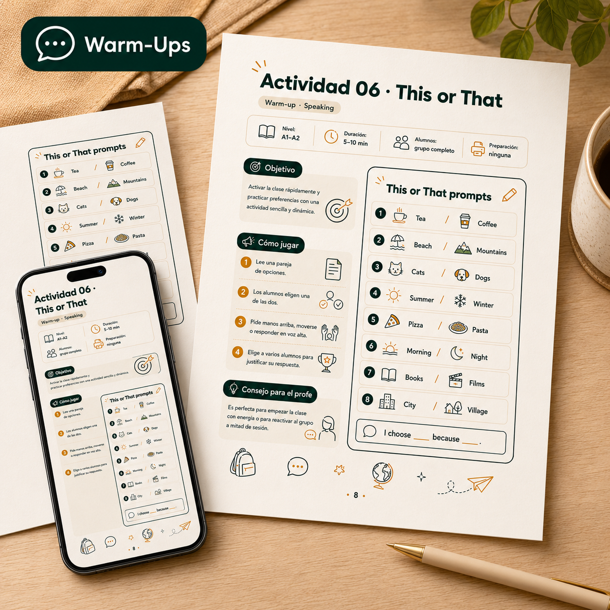 Ejemplo: Warm-Ups